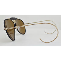 VINTAGE *NEW* 1970's Ray Max Gold Frame with Brown Smoke Lens Aviator Sunglasses
