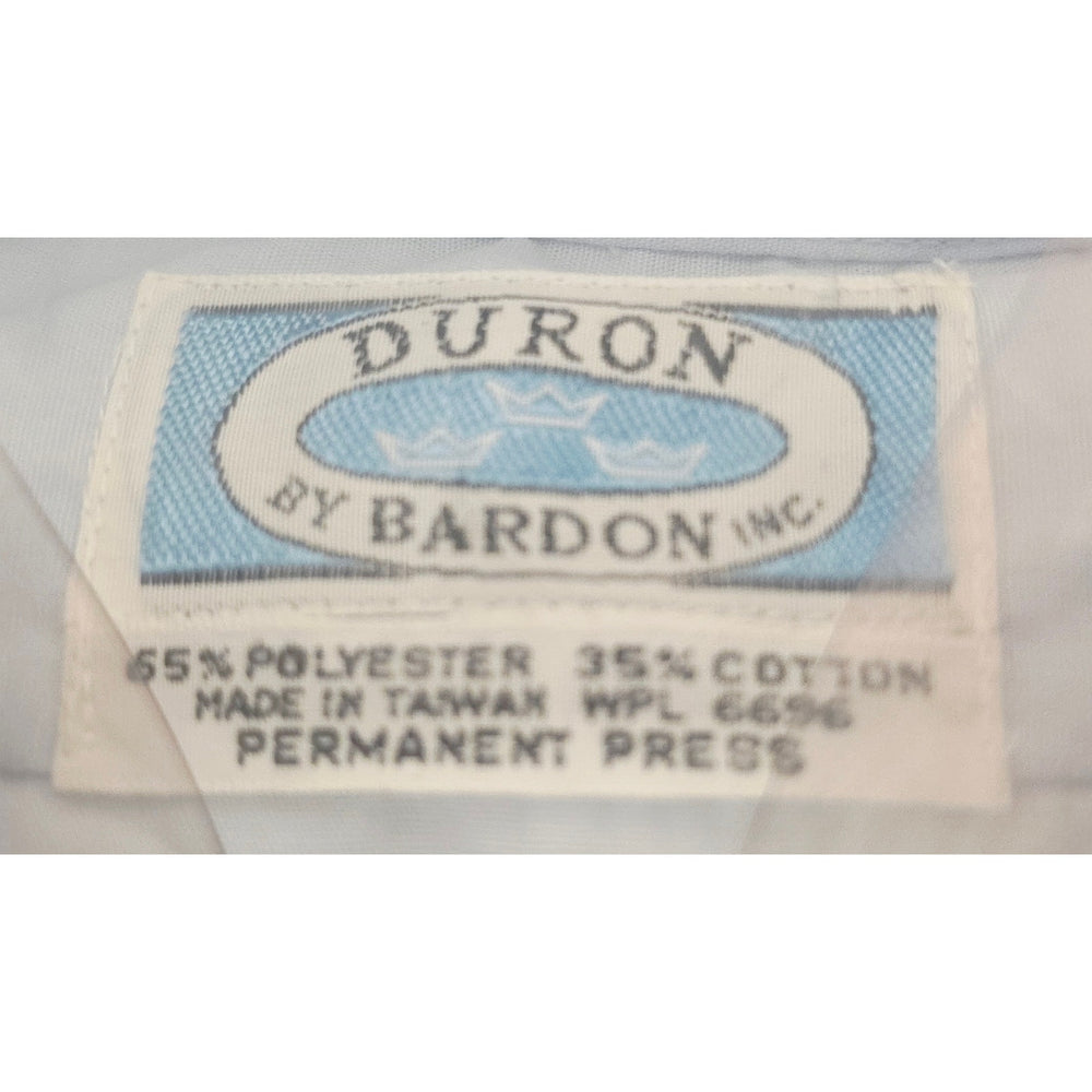 VINTAGE *NEW* 1960's Men's Light Blue Shirt Poly/Cotton Blend Size 14.5-32 by Duron