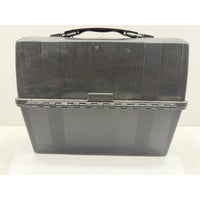 VINTAGE *NEW* 1970's Aladdin Dura Diner Black Plastic Dome Lunch Box w/ Thermos