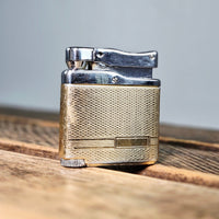 VINTAGE *NEW* 1950's Blaze Gold Textured Butane Lighter