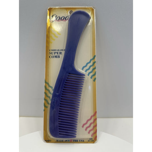 VINTAGE *NEW* 1989 Goody Unbreakable Super Comb Purple #448/2 USA