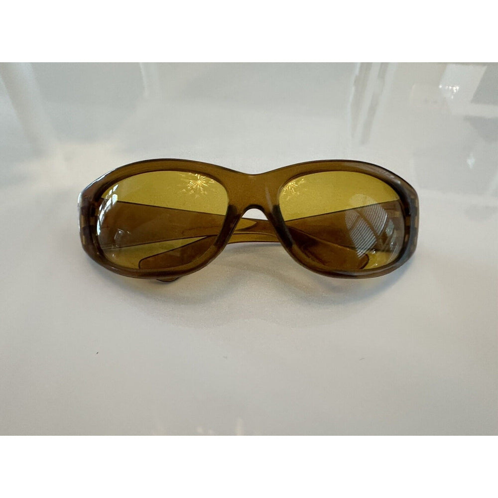 VINTAGE *NEW* Glam Unisex Sunglasses Brown/Black Set Oval Frames