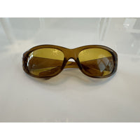 VINTAGE *NEW* Glam Unisex Sunglasses Brown/Black Set Oval Frames