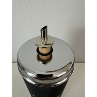 VINTAGE *NEW* Black Coat of Arms Music Box Decanter-"How Dry I Am"