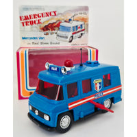 VINTAGE *NEW* 1960's Police Emergency Truck Mercedes Van w/Real Siren Sound 40
