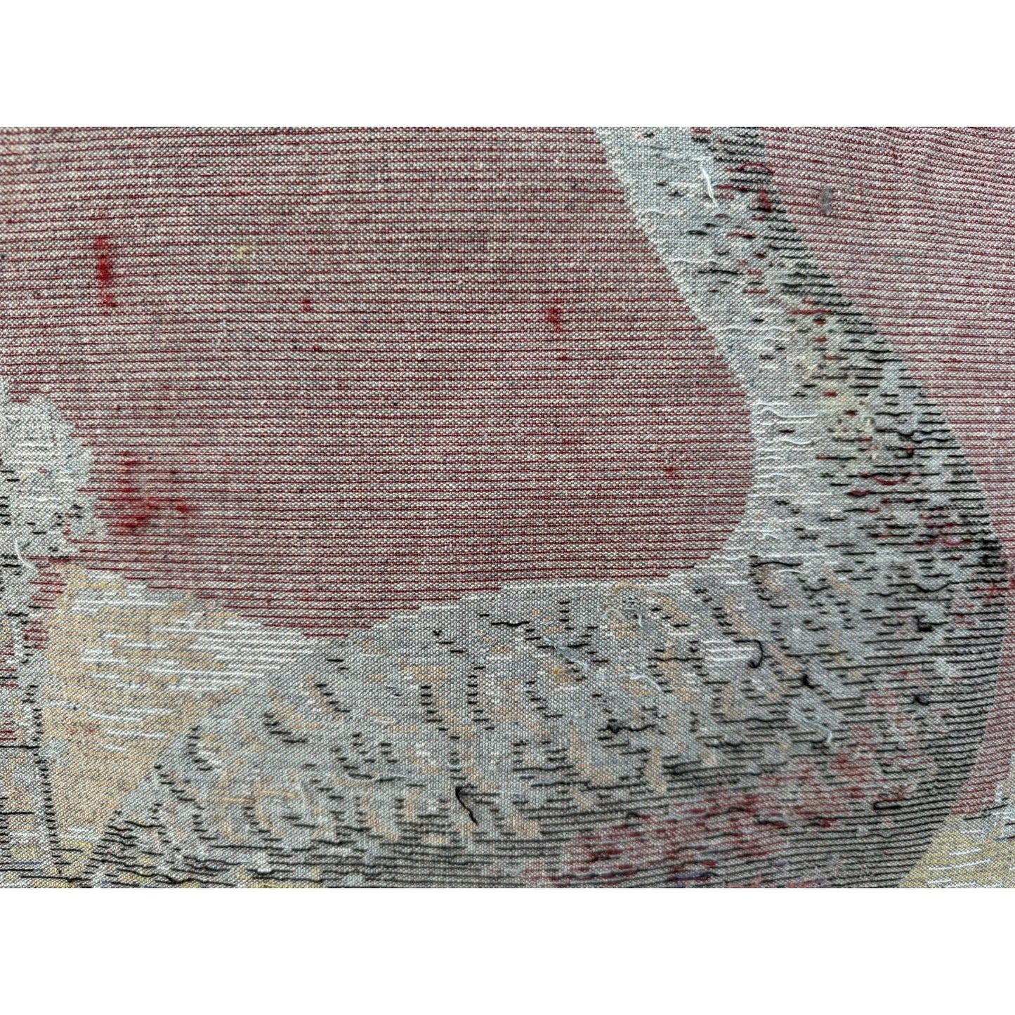 VINTAGE *PRISTINE* 1960's Royal Peacock French Velvet Tapestry