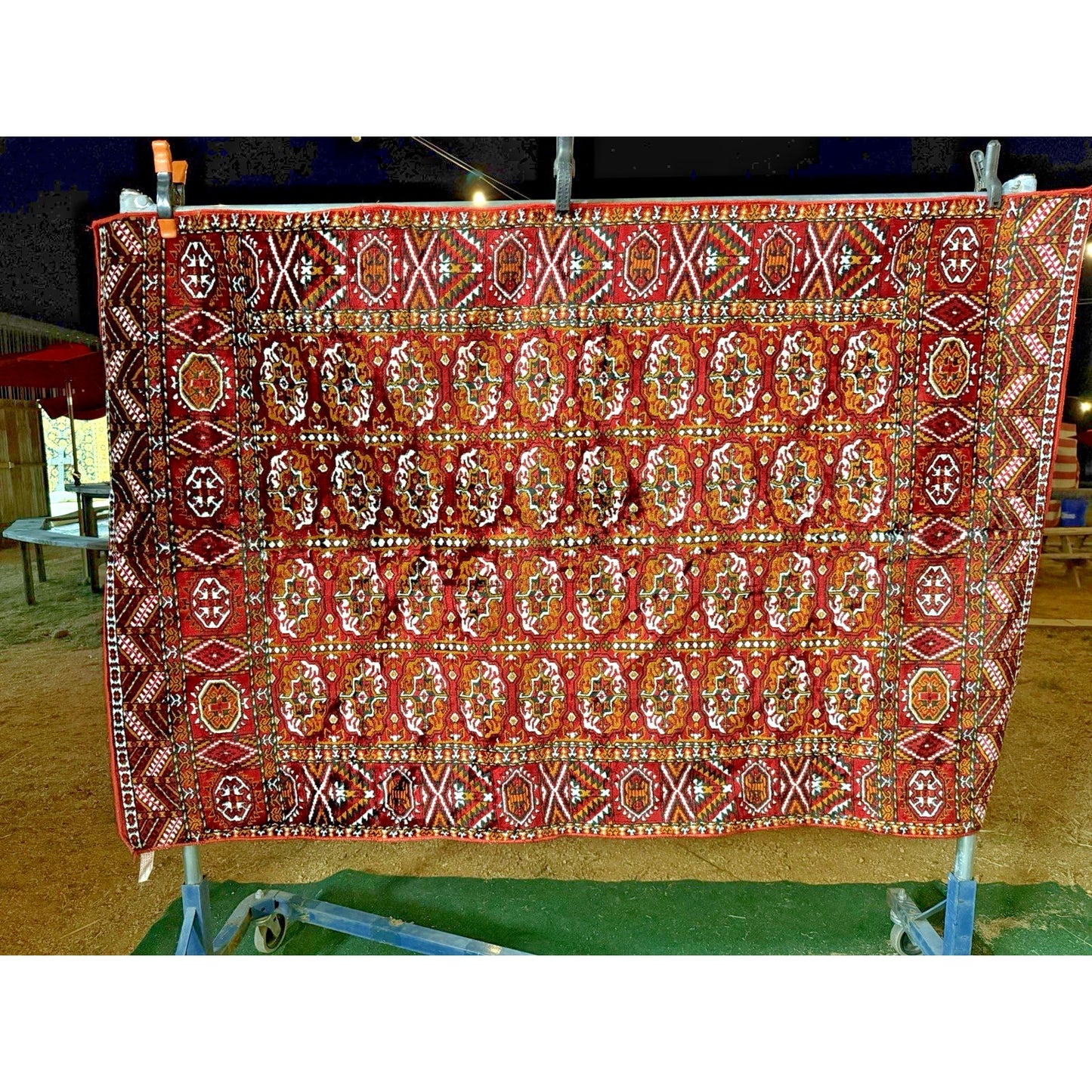 VINTAGE *PRISTINE* 1960's Patterned Labanese Velvet Tapestry