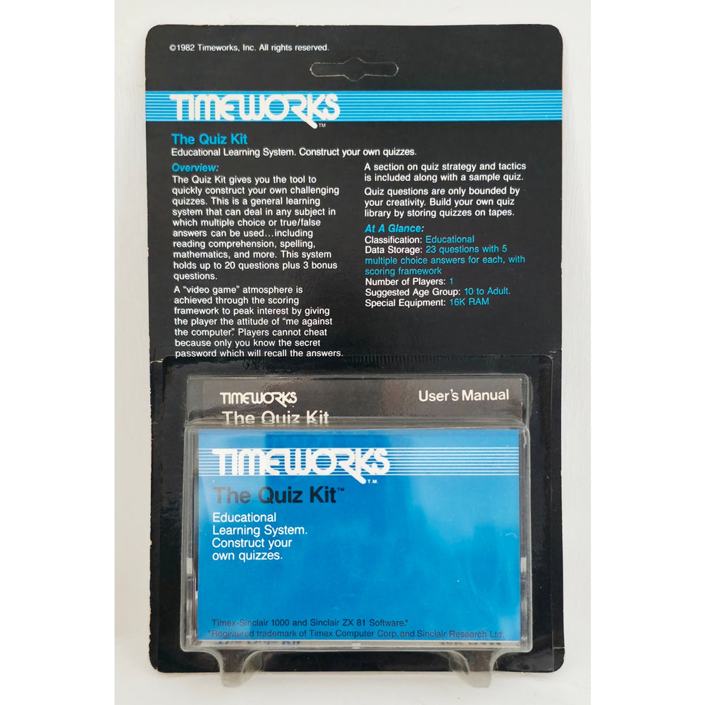 1982 Quiz Kid Timeworks Timex Sinclair 1000 ZX81 NOS Sealed Dealer Stock