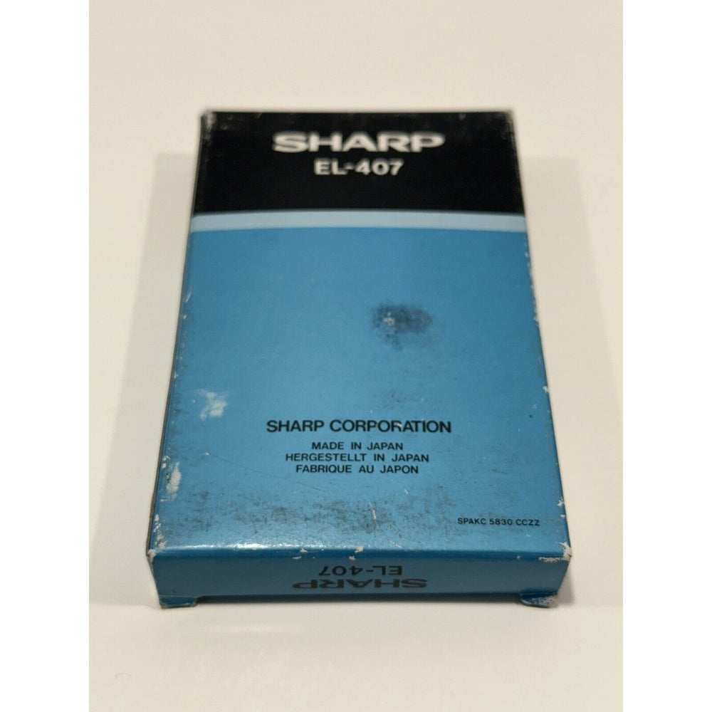 VINTAGE *NEW* Sharp Elsimate EL-407 Electronic Calculator