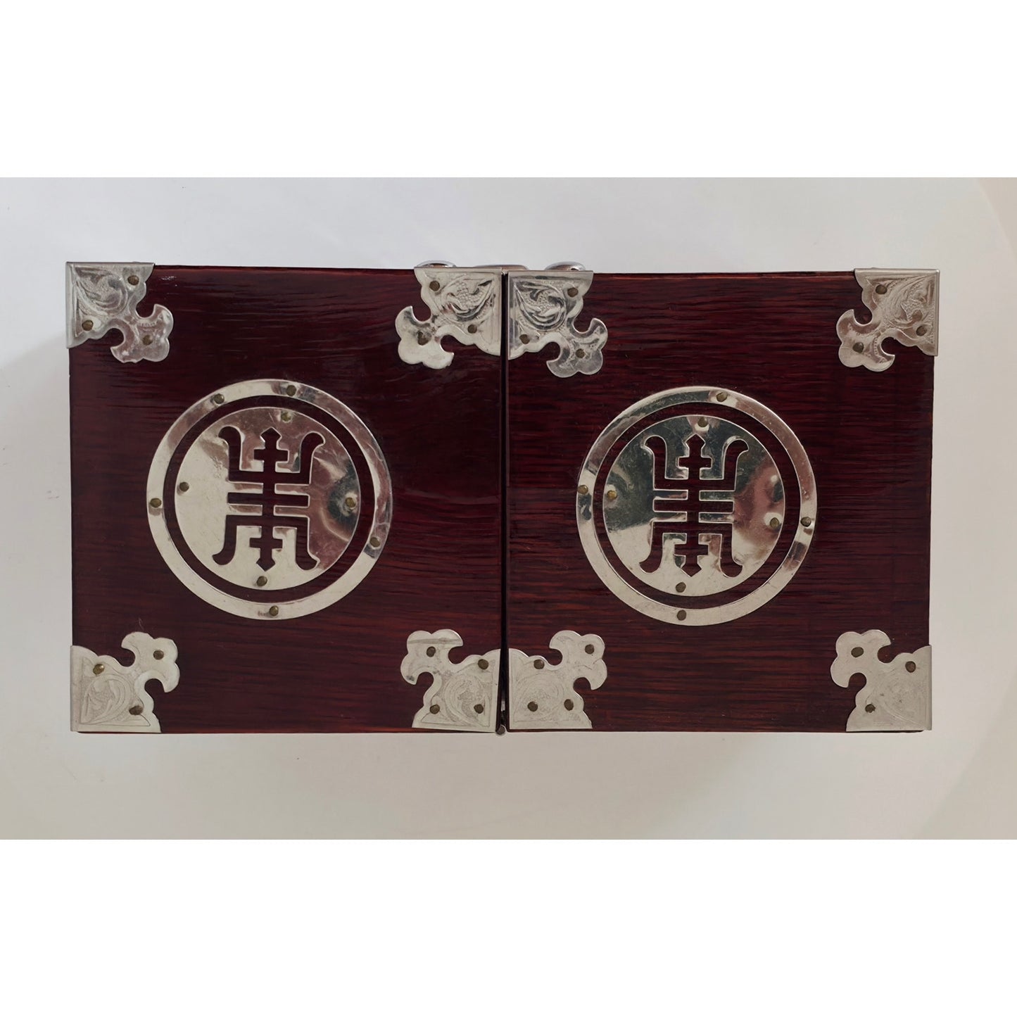 VINTAGE *NEW* 1960's Korean Folding Jewelry Box with 4 Drawers