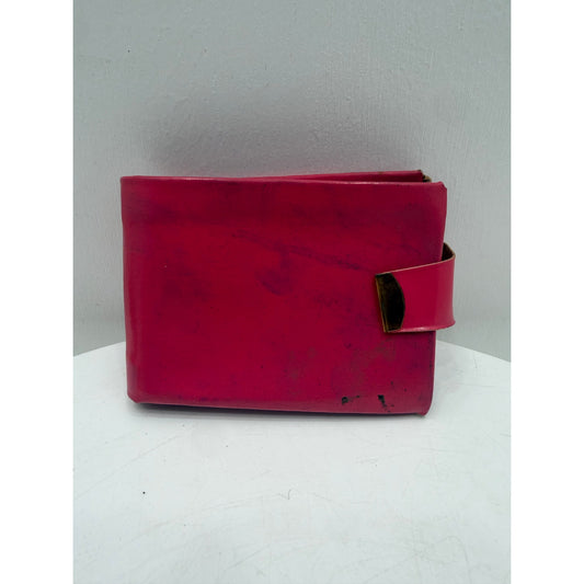 VINTAGE 1970's Pink Bi-Fold, Coin, Photo and Cash Vinyl Wallet