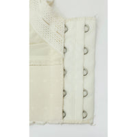 VINTAGE *PRISTINE* 1960's Women's Sheer Cream Bustier Top | Bra Size 42C