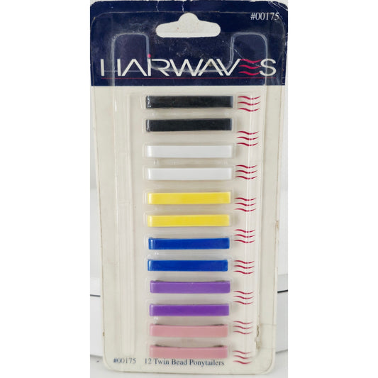 VINTAGE *NEW* 1997 HAIRWAVES Small Barrettes in 6 Colors - 1 Dozen