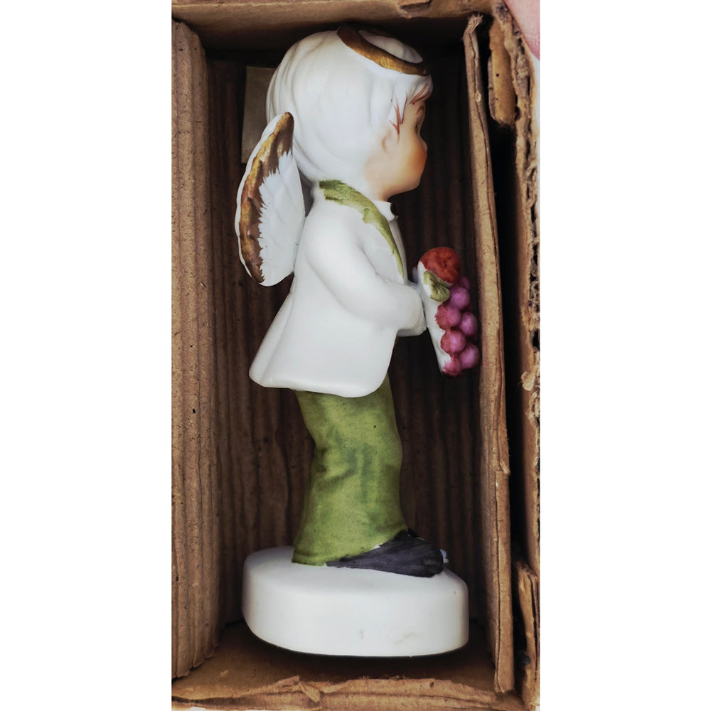 VINTAGE *NEW* 1960's November Boy Birthday Angel Porcelain Figurine 4MA-114
