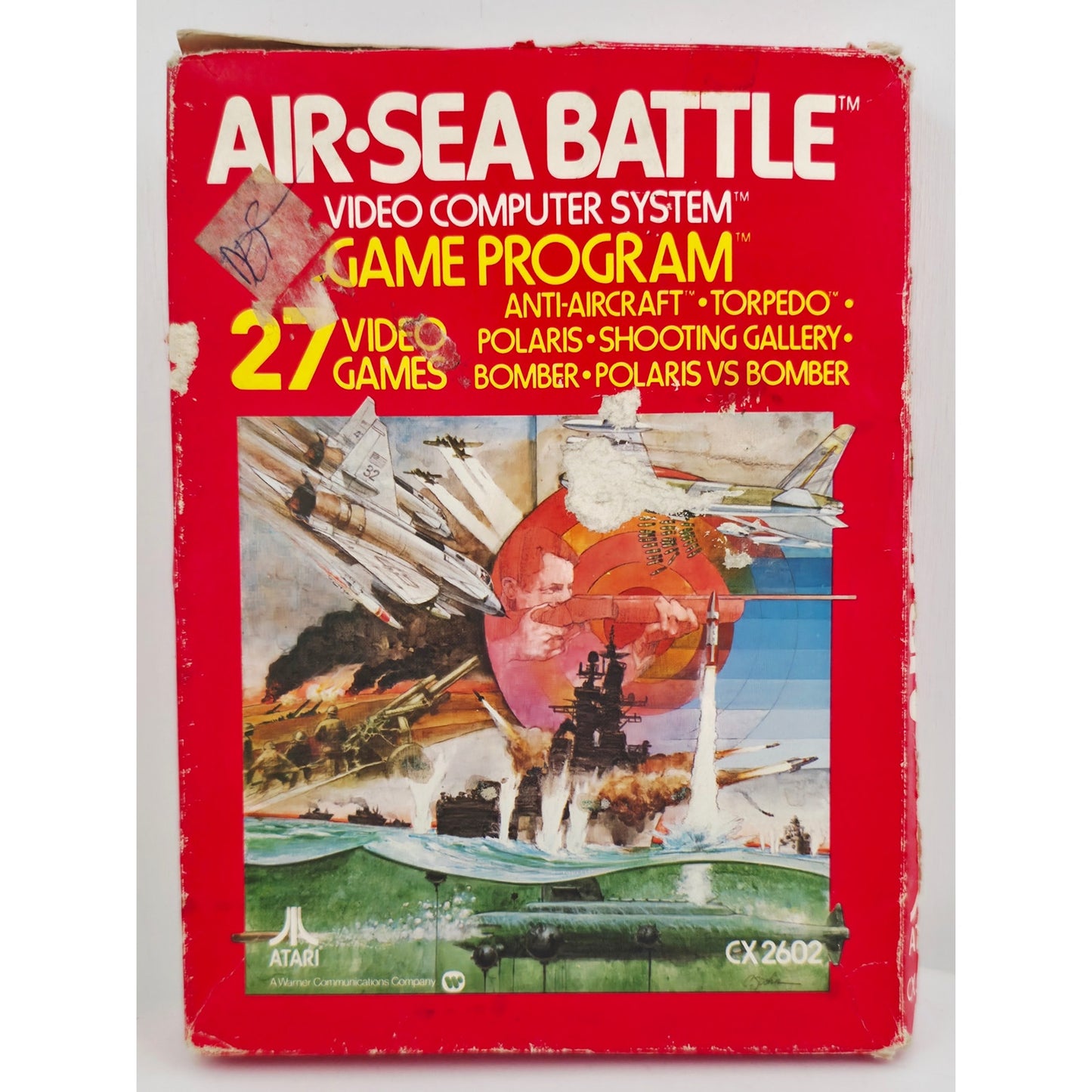 Atari 1978 AIR SEA BATTLE Video Game NOS Open Box with Wear Unsold Dealer Stock