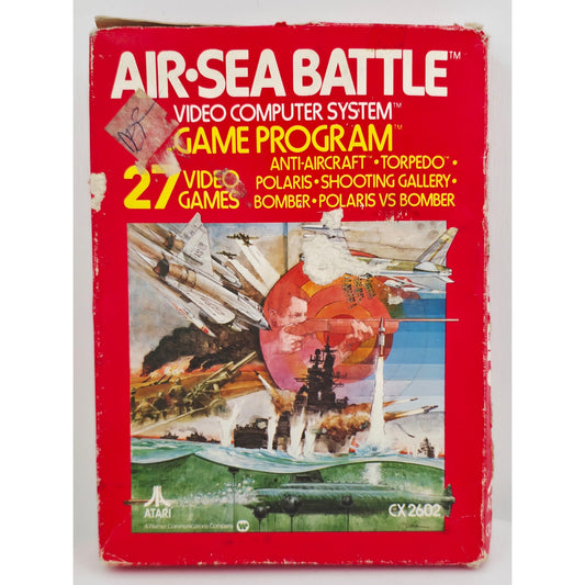 Atari 1978 AIR SEA BATTLE Video Game NOS Open Box with Wear Unsold Dealer Stock