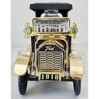 VINTAGE *NEW* 1950's Decanter Music Box 1918 Ford Car w/4 Shot Glasses