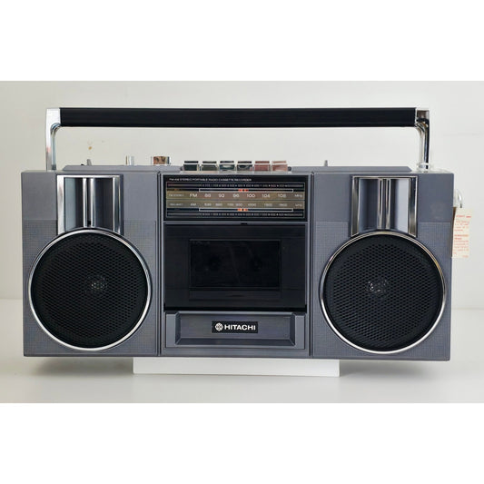 VINTAGE *NEW* 1980's Hitachi TRK-6820H Cassette Recorder AM/FM Radio Boombox