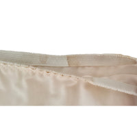 VINTAGE *PRISTINE* 1950's Women's Cream w/Lace Girdle Garter Size L