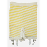 VINTAGE *NEW* 1960's Ban-Lon Women's Yellow & White Striped Girdle w/Garter Size L