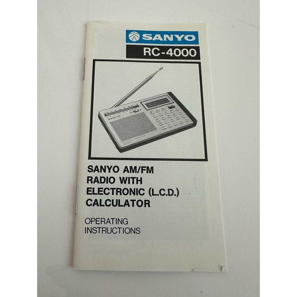 VINTAGE *NEW* Sanyo RC-4000 am/fm Pocket Calculator Radio
