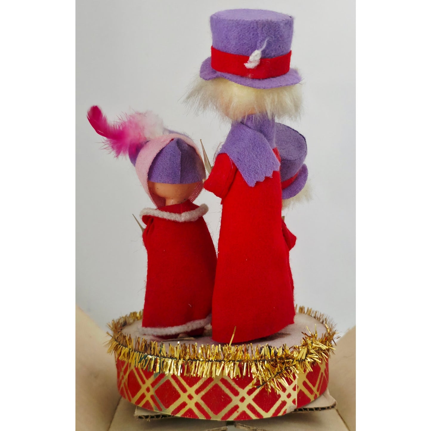 VINTAGE *NEW* 1960's Wind-Up Musical Choir Silent Night #2426 Made in Japan RED