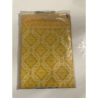 VINTAGE *NEW* Diamond Lace Square 52"X52" Flannel Back Tablecloth USA Sealed