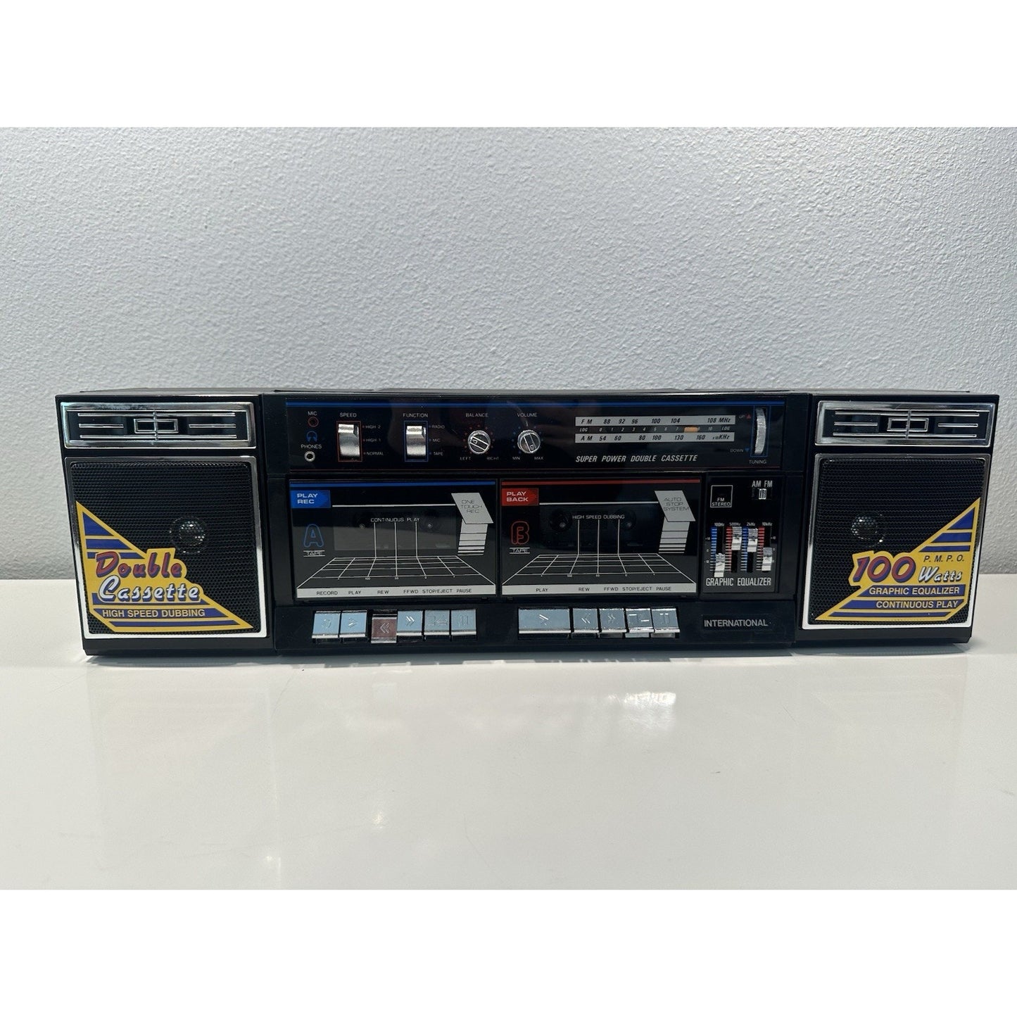 Needs Lovin' - VINTAGE 1980's Super Double Cassette AM/FM Boombox