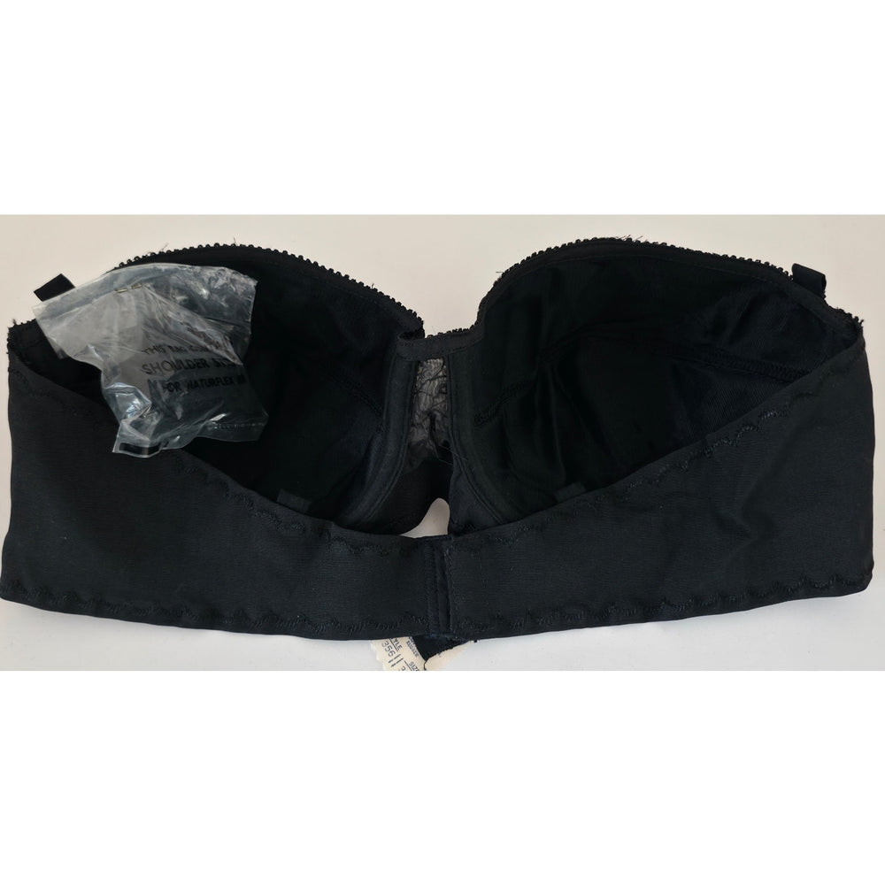 VINTAGE *NEW* 1960's Stephanie Women's Black Padded Strapless Bra Size 34B USA