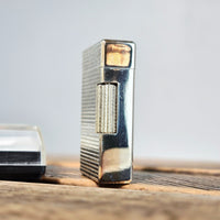 VINTAGE *NEW* 1960's Hadson Triumph Silver Textured Lighter Japan