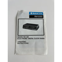 VINTAGE *NEW* Sanyo RM 5300 Walnut LED Alarm Clock Radio instructions Manual