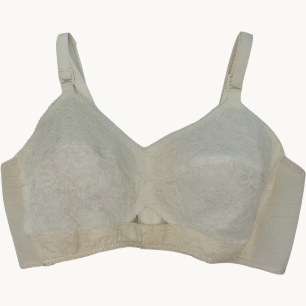 VINTAGE *NEW* 1960's Empire Foundation Women's Sheer All Lace White Bra Size 38B