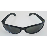 VINTAGE *NEW* 1970's Glam Unisex Black Frame with Gray Lens Sunglasses