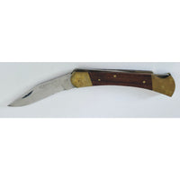 VINTAGE *NEW* 1960's Wilderness II Stainless Steel w/Wooden Handle Pocket Knife