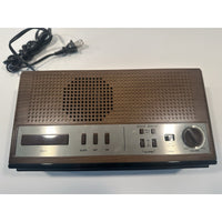 VINTAGE 1980's Panasonic RC-6215 Wood-Cabinet AccuSet Alarm Clock
