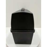 VINTAGE *NEW* 1970's Aladdin Dura Diner Black Plastic Dome Lunch Box w/ Thermos