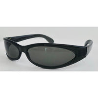 VINTAGE *NEW* 1970's Glam Unisex Black Frame with Gray Lens Sunglasses