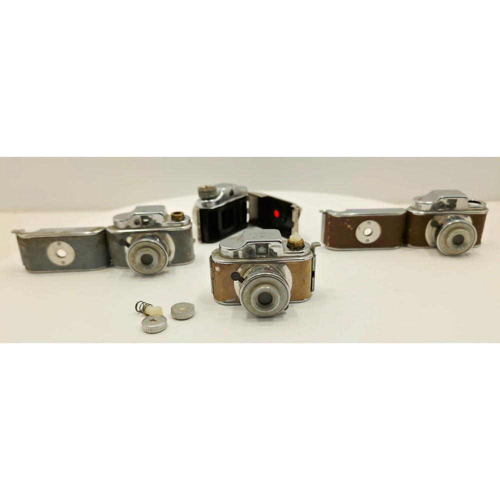 VINTAGE 1950's Set of 4 Micro Mini Cameras Made in Japan (Needs Lovin)