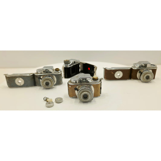 VINTAGE 1950's Set of 4 Micro Mini Cameras Made in Japan (Needs Lovin)