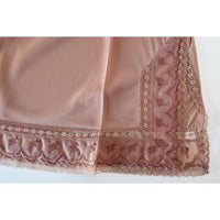 VINTAGE *NEW* 1960's Kayser Women's Coffee w/Flowers Lace Trim Half Slip Size S