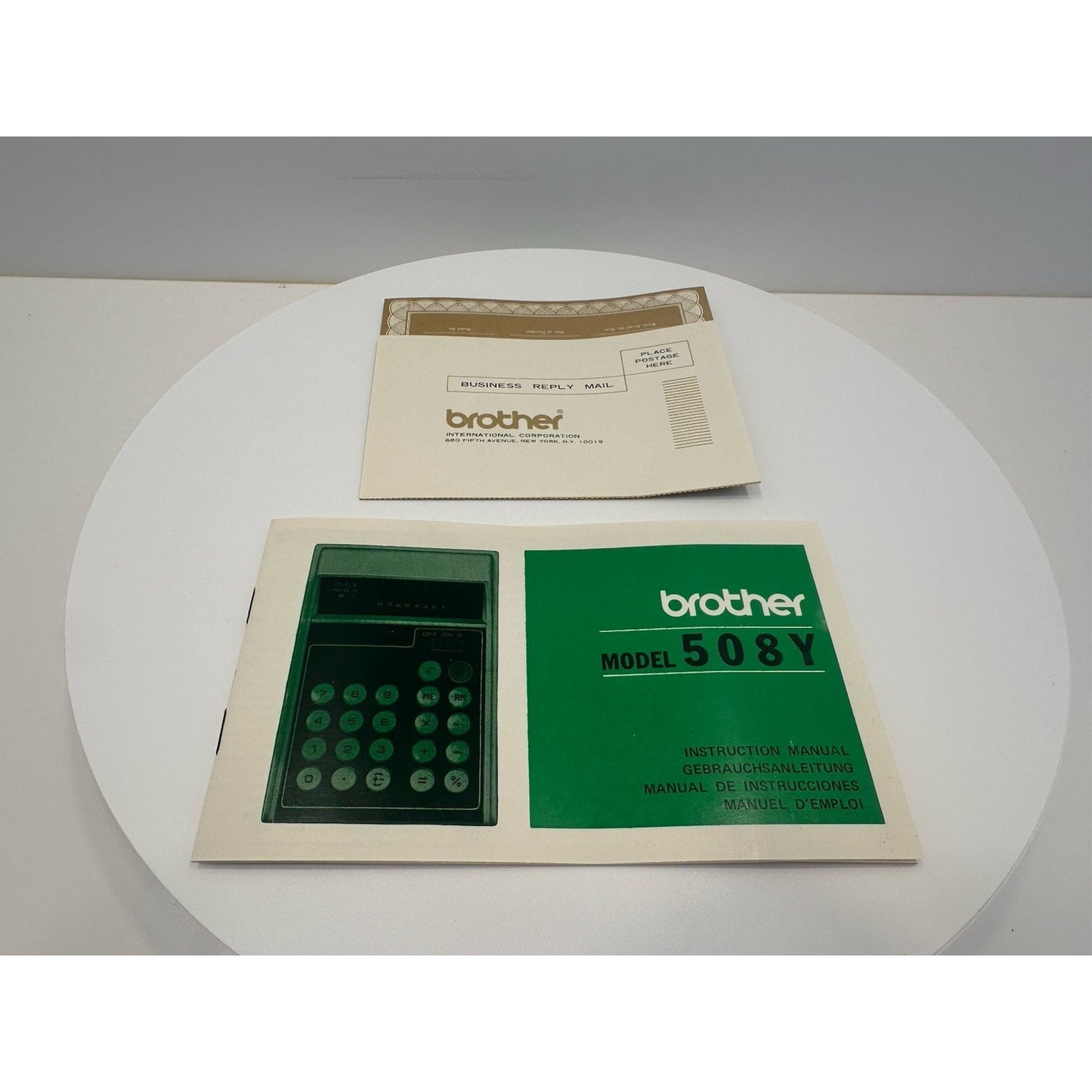 VINTAGE *NEW* 1974 Brother Electronic Calculator Model 508Y Made in Japan