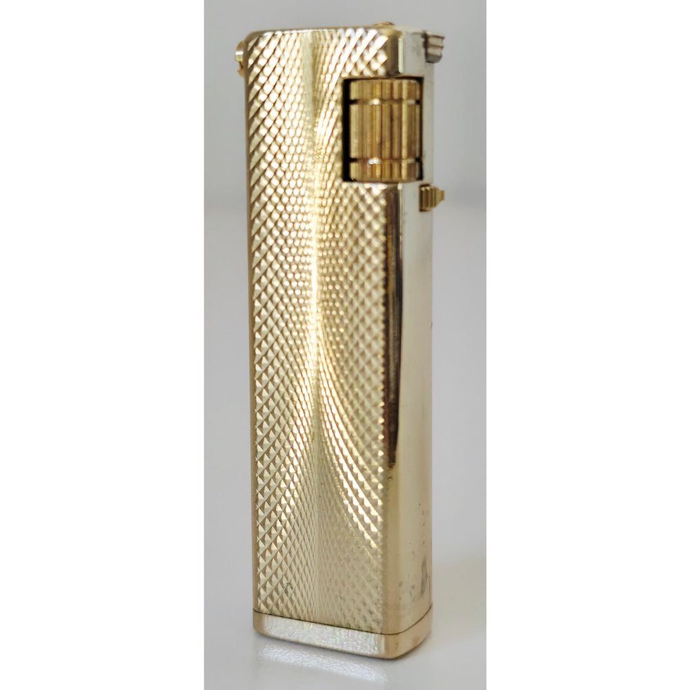 VINTAGE *NEW* 1960's Thin Gold Textured Lighter in Original Box by Supreme USA