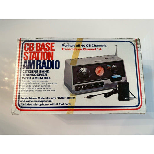 VINTAGE *NEW* Concept 2000 #610 CB Base Station AM Radio & Morse Code