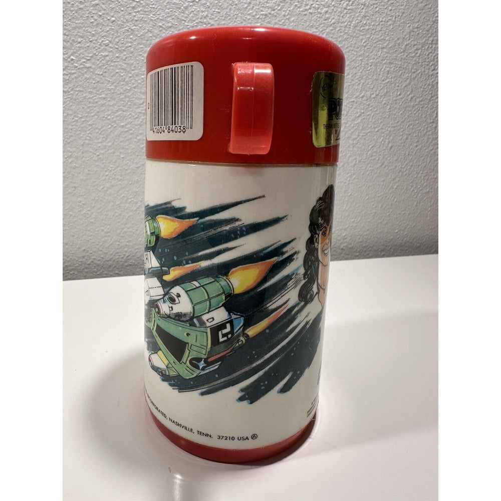 VINTAGE *NEW* 1980's Aladdin Last Starfighter 8oz Pop-Top Plastic Thermos