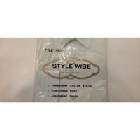 VINTAGE *NEW* 1960's Men's STYLEWISE Cream Dress Shirt 100% Nylon Size 15.5-32