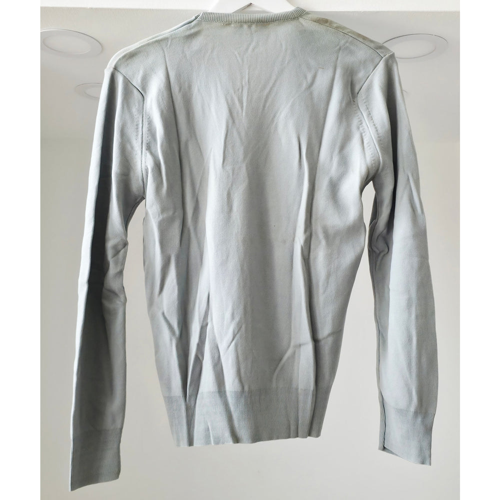 VINTAGE *NEW* 1970's Ban-Lon Women's Gray Long Sleeve Shirt 100% Nylon Size M