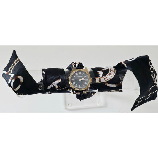 "Frozen In Time" 1960's Vintage Watch Face Tie Bracelet/Choker