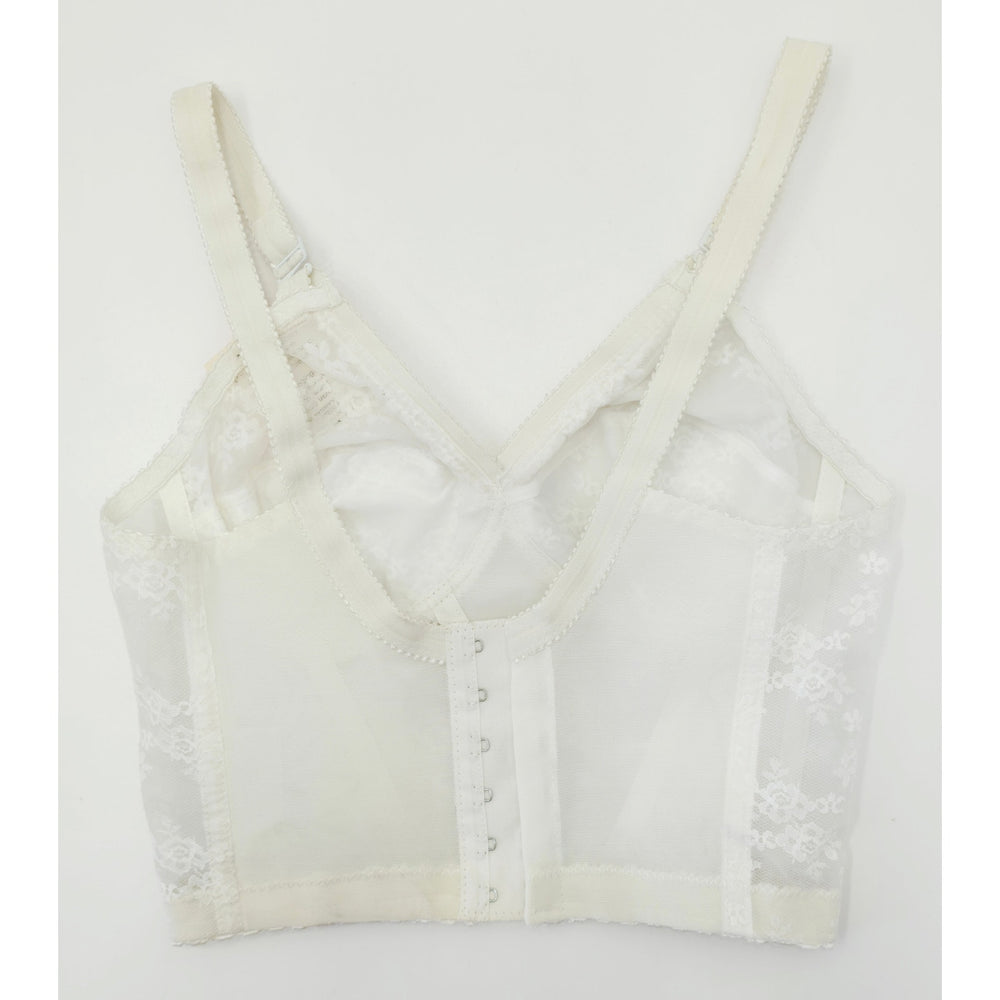 VINTAGE *NEW* 1960's Splendor Form Women's White Lace Bustier Top 34B Lot of 3