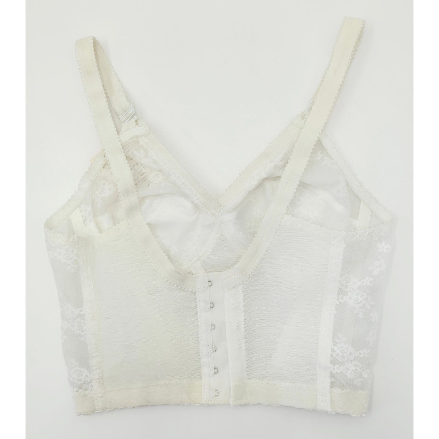 VINTAGE *NEW* 1960's Splendor Form Women's White Lace Bustier Top 34B Lot of 3