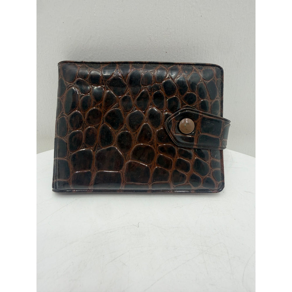 VINTAGE *NEW* 1970's Stacy Bi-Fold Coin/Photo/Cash Snake Print Wallet